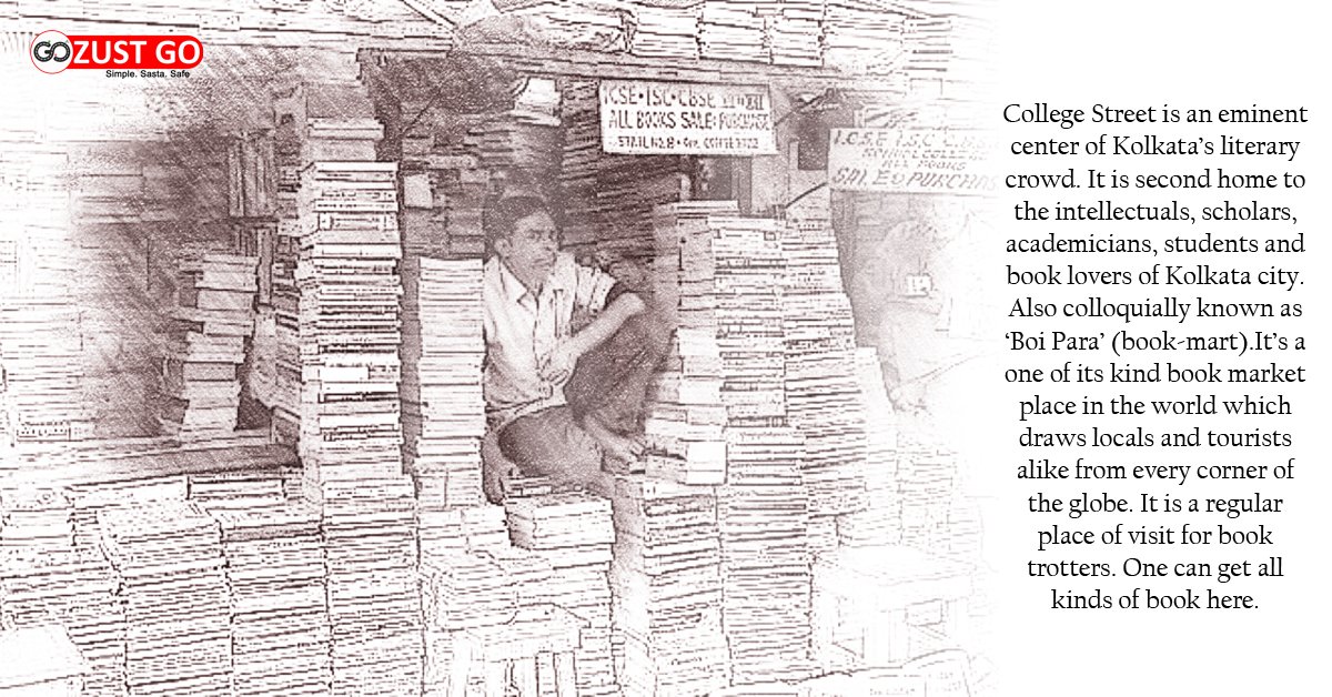 ZustGoCab's tweet photo. #Trivia🏴
#Some #Shades of #Truth about one stop #Book #Destination of the #City - #CollegeStreet!
#Simple #Sasta #Safe
#MoveWithZustGo https://t.co/o1cTV8m6NR