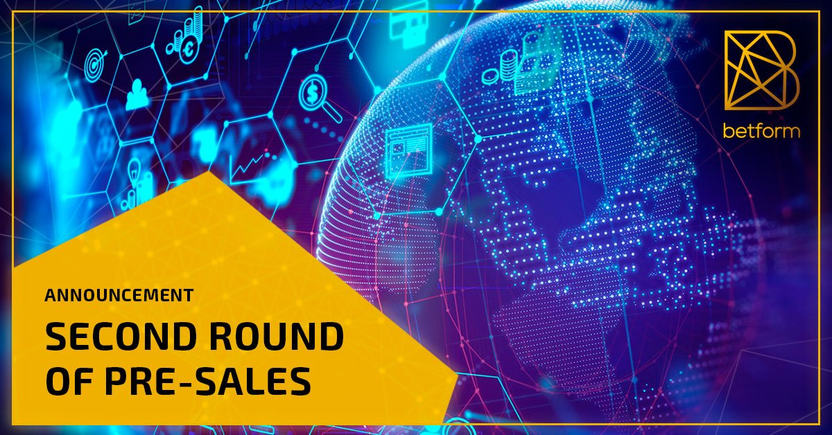 📣📣📣We have announcement for you. 

The second round pre-sales is starting till 31st  of December🚀🚀🚀

💰20 mil tokens will be available for sales at 0.08$

Follow the link betformcoin.io