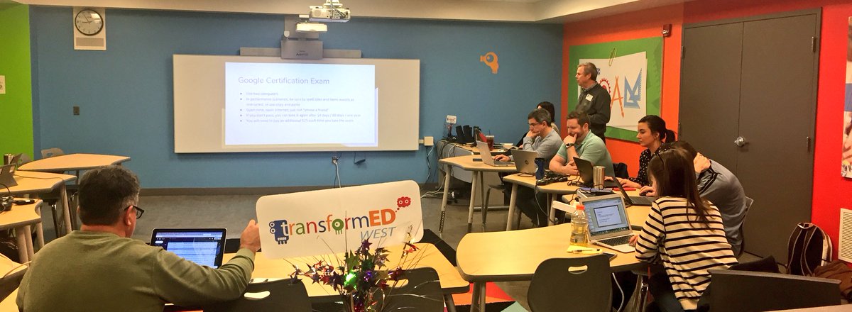 JustinAglio's tweet photo. Happening NOW: @google Certified Educator Level 2 regional workshop at #TransformEDWest @cntr4creativity @MontourSD w/ @kbconner & @rjbaxter @AlleghenyIU3! @TylerSamstag @remakelearning #PAProudEducator @PADeptofEd @PAIU https://t.co/QG24Sr8ECB