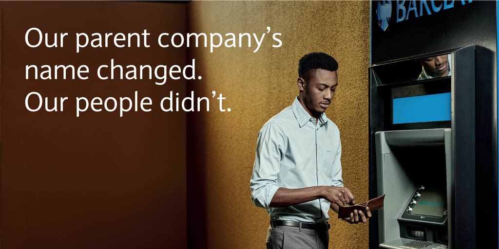 AbsaGhana's tweet photo. Our parent companyʼs name has changed. And, when things change, fraudsters take chances. We want to protect you. If you suspect someone is posing as a Barclays employee, call 030 242 9150. Keep your money, your money. https://t.co/dVnP3XzgxQ