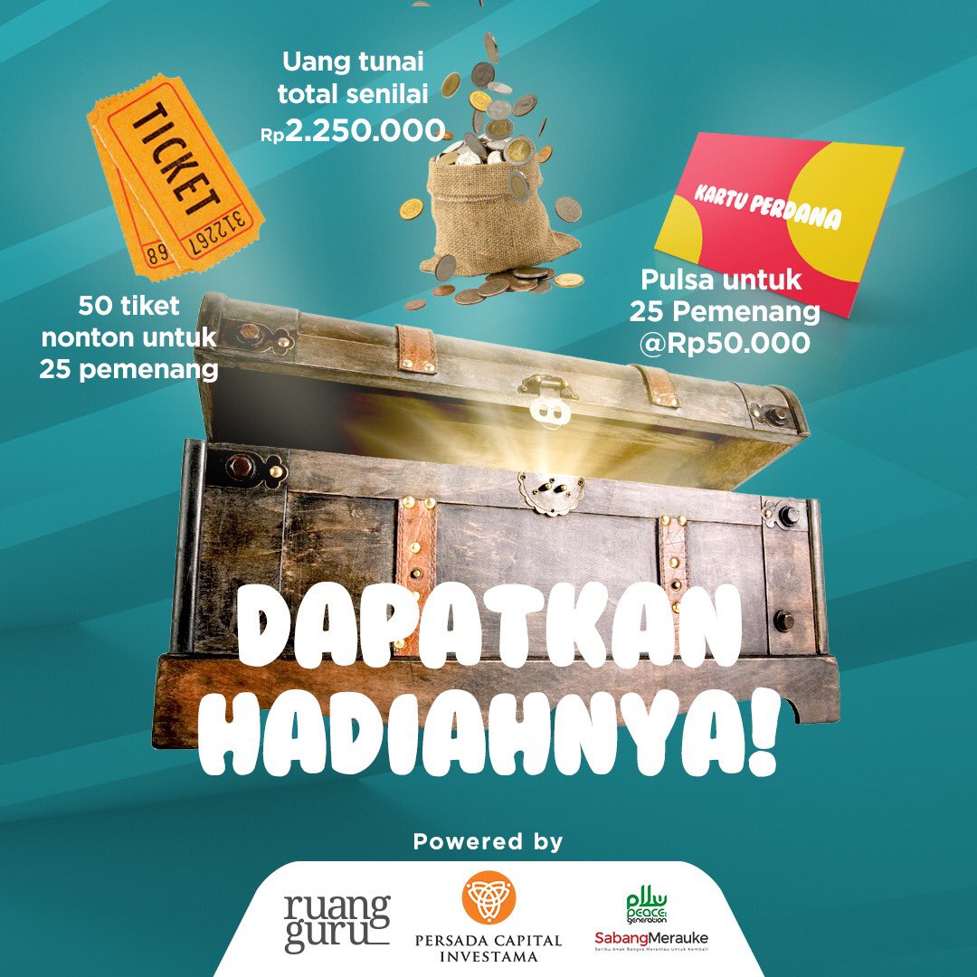 ruangguru's tweet photo. Squad, yuk ikut Instagram challenge #BedaItuKeren dengan total hadiah Rp6.500.000!

Abadikan momen keberagaman di sekitar kamu dalam format foto, video  ataupun poster. Upload karya kamu dan tulis caption kreatif yang bercerita mengenai  keberagaman. https://t.co/jXnY5Dsshp