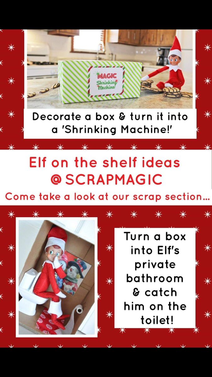 Another idea for #elfontheshelf, it's all about boxes.
Visit our shop to find the perfect materials to get creative! 😊