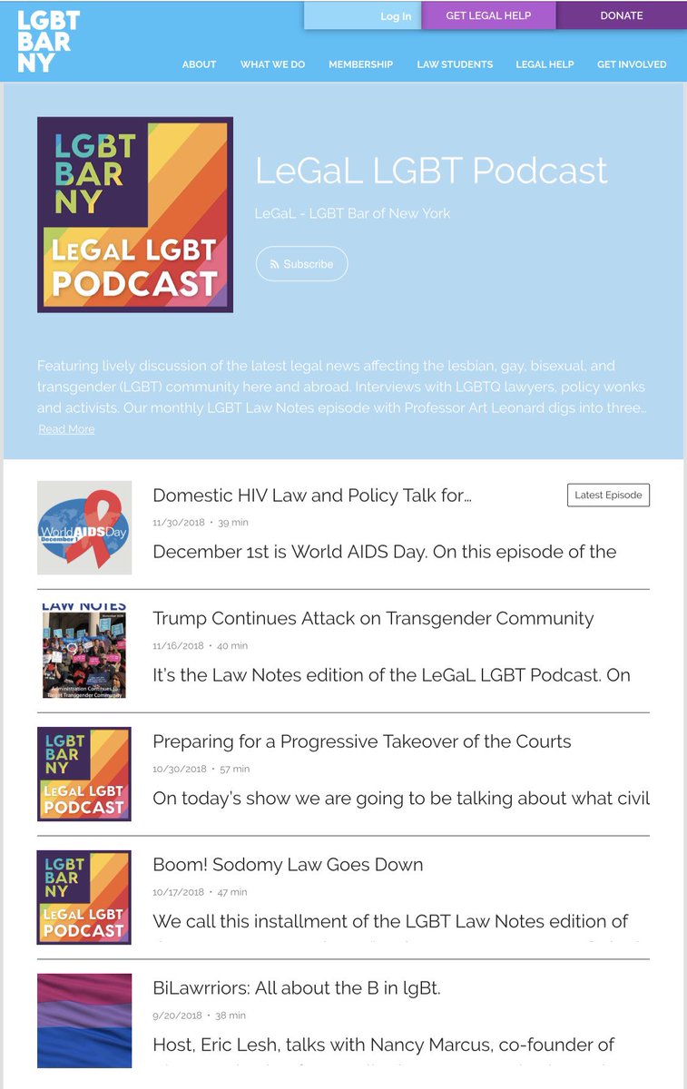 Do you subscribe to the <a href="/LeGaLLGBTPod/">LeGaL LGBT Podcast</a>? Subscribe and keep up with the latest LGBT legal developments. le-galhp.com/podcast