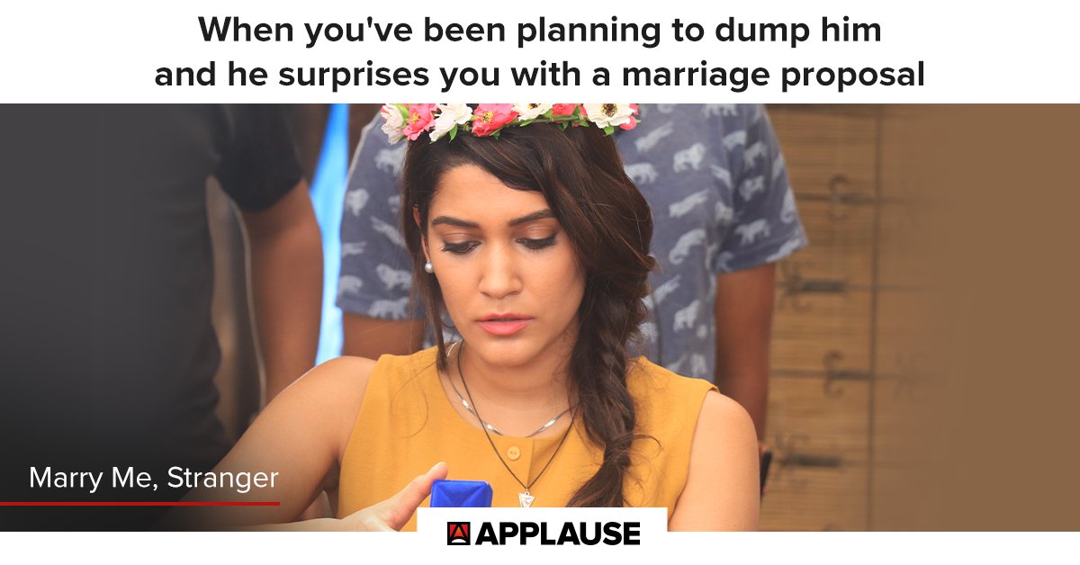 ApplauseSocial's tweet photo. Winter is here and @anujajoshi93 has cold-feet when it comes to marriage. #BehindTheScenes of #MarryMeStranger. #StreamingSoon https://t.co/bEGDvdrPQv