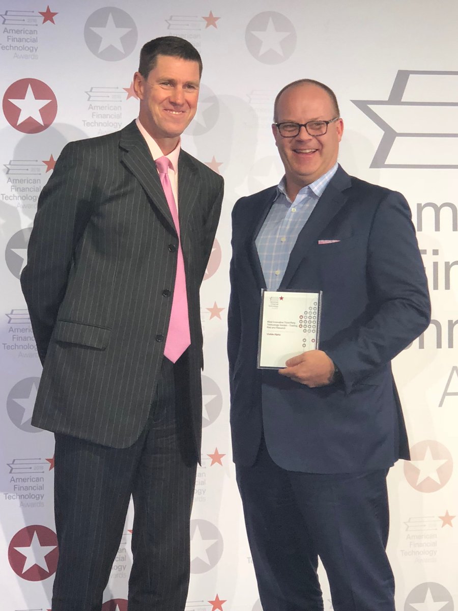 We're a proud recipient of 'Most Innovative Third Party Technology Vendor - Trading, Risk and Research' at <a href="/WatersTech/">WatersTechnology</a>'s #AFTAs. Congrats to all the award recipients! hubs.ly/H0fMlb30
