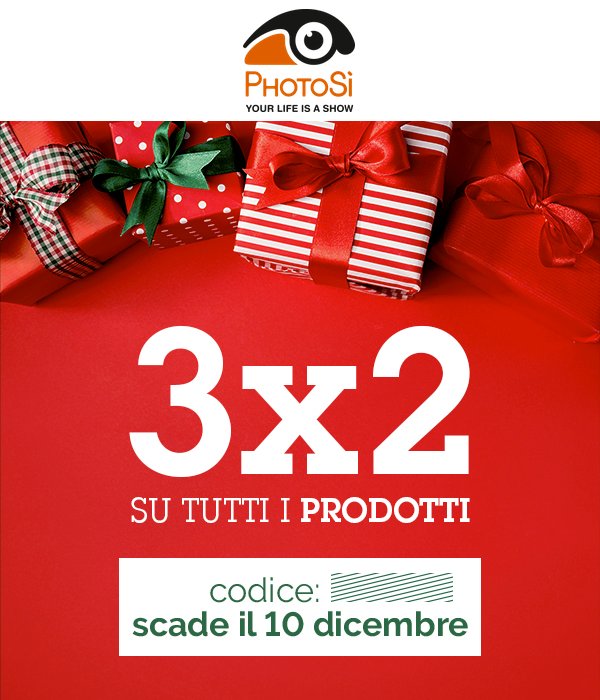 Topnegozi's tweet photo. Parte il 3x2 di PhotoSì
🎁➕🎁➕🎁 1 è GRATIS!
Preleva codice sconto >> https://t.co/dFBmM7CYSD
#photosi #photo #stampafoto #coupon #codicesconto #natale #regali https://t.co/lB8POlxEKS