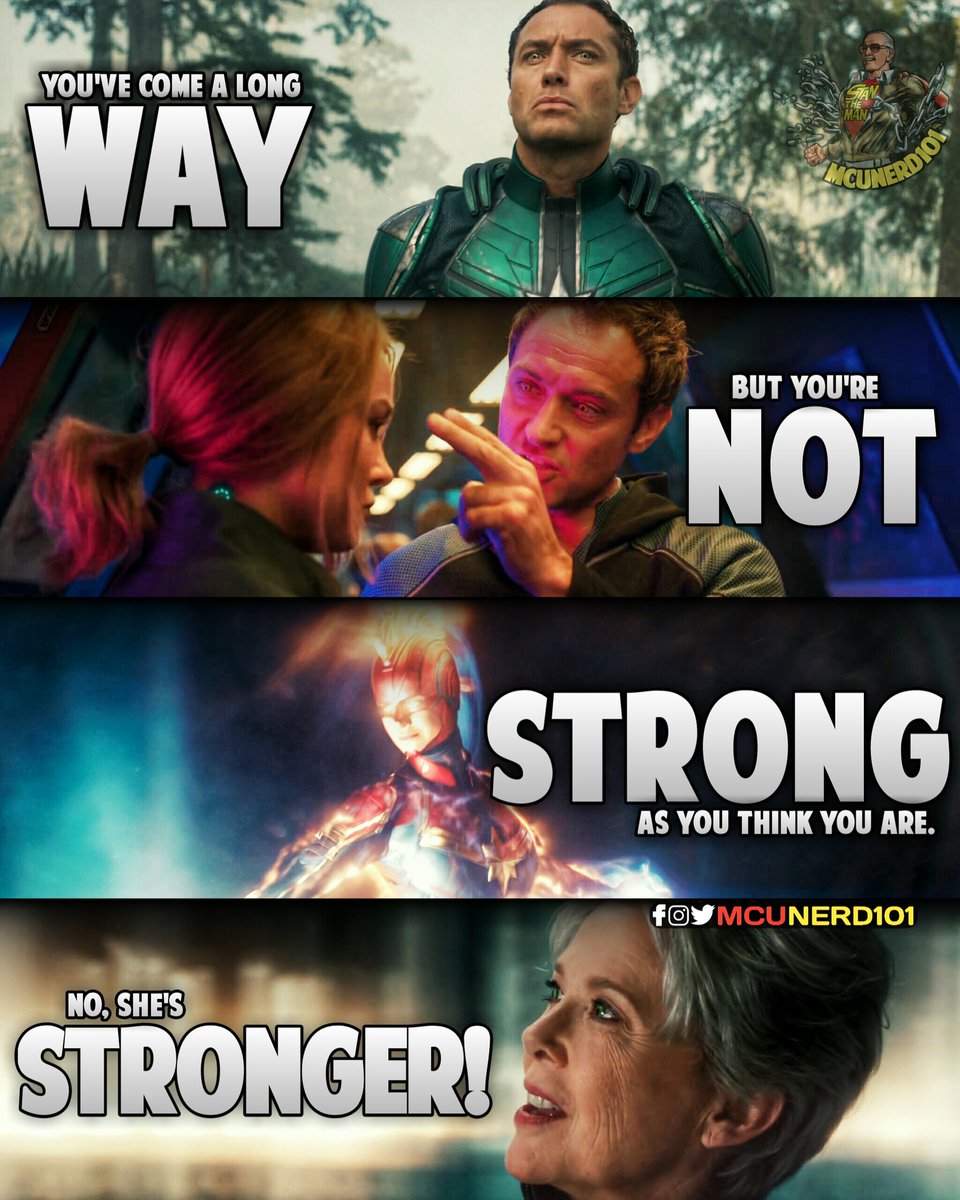 mcunerd101's tweet photo. ๐ฅYou're stronger than you think, smarter than you think, you're CAPTAIN MARVEL!๐ฅ
#mcunerd101 #CaptainMarvel #mcu https://t.co/HIUFH8d6uq