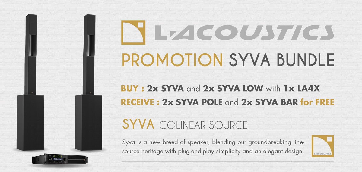 XLRPROAUDIO's tweet photo. Promotion: L-Acoustics Syva - https://t.co/LX6lmcQoPj https://t.co/We5VgYGBmh