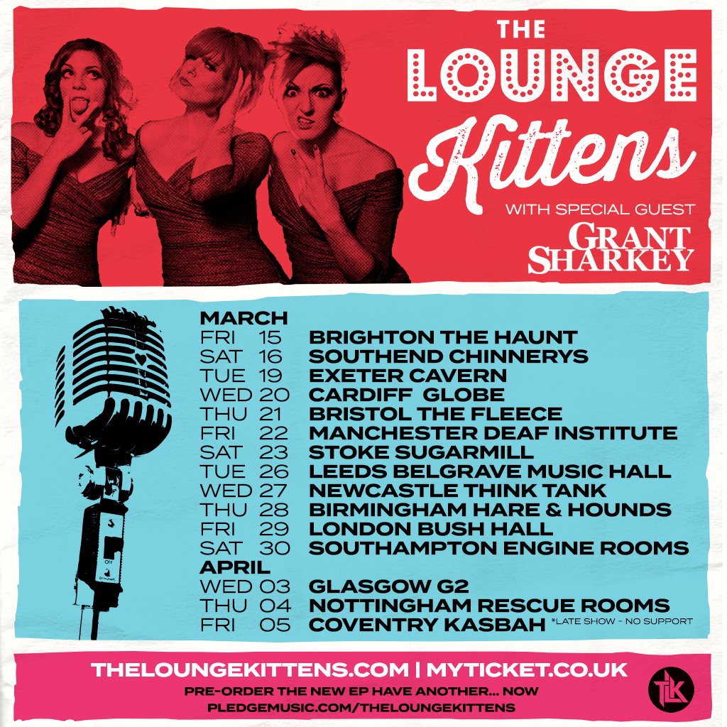 TheLKittens's tweet photo. Have Another... TOUR! Tickets are ON SALE NOW for our March/April tour with @GrantSharkey Do it! Do it! DO IT! https://t.co/fAcJ81Id7V #TLKTour https://t.co/6X4SxaXnn8
