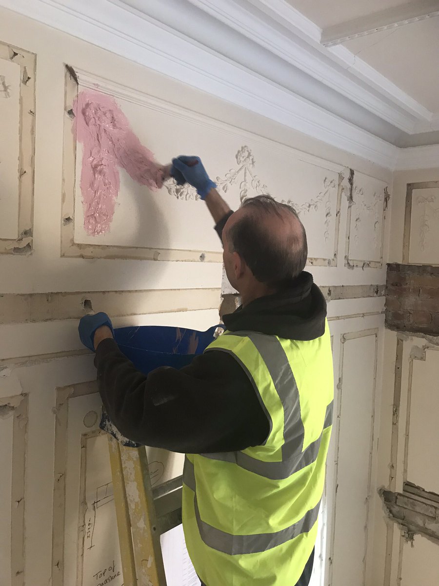 classicplasterm's tweet photo. Twitter hasn’t been working the past few weeks, finally back on now!
So here’s an update on our latest project. Copying moulds in Scarborough due to a refurb in this beautiful boarding school. Finished pictures coming soon! https://t.co/QWlLzNkDeL