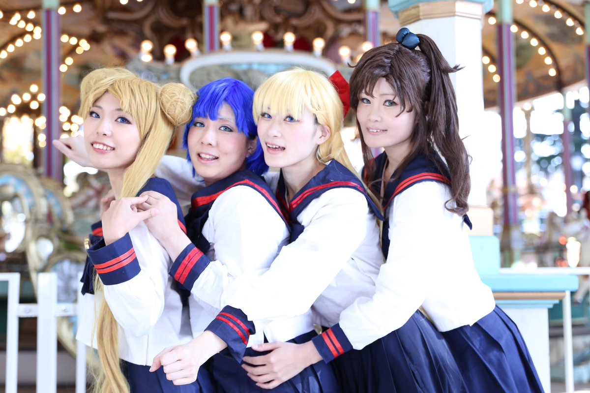 a_lion_'s tweet photo. 【コスプレ/セーラームーン】
水野亜美(セーラースターズ)

十番高校一年生！

うさぎ:颯希
まこと:佑海
美奈子:青愁

撮影:@corsa_is 様 https://t.co/BuTKLZmsXa