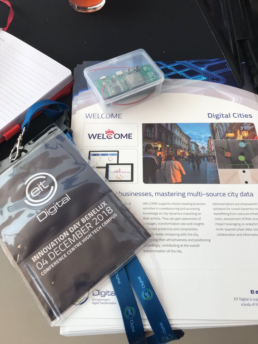 aleboz's tweet image. Today at the @EIT_Digital #innovationday18 in Eindhoven we present the results of our @city_welcom project - #crowdcomputing and #urbandatascience for smart cities - Nice event, and great interest from the audience