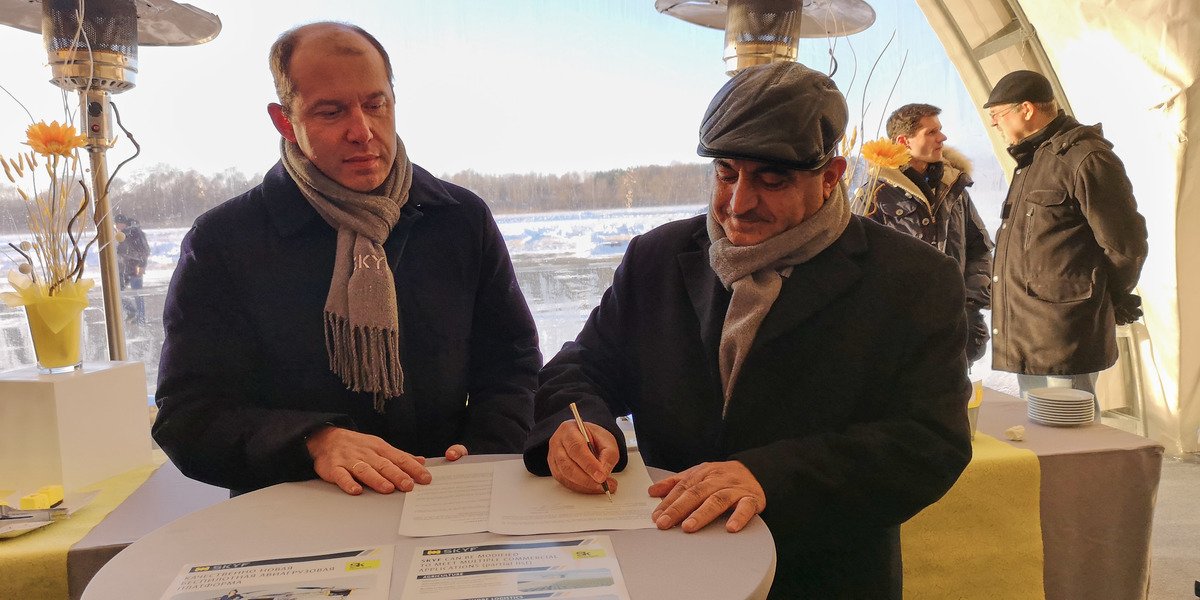 SKYF has signed an Agreement with a Saudi Arabian company GATE Trading Est. during the Demo Flights event in Kazan on November 29th. GATE Trading will support SKYF sales in Persian Gulf region in support of it's continuous effort to become a global company.