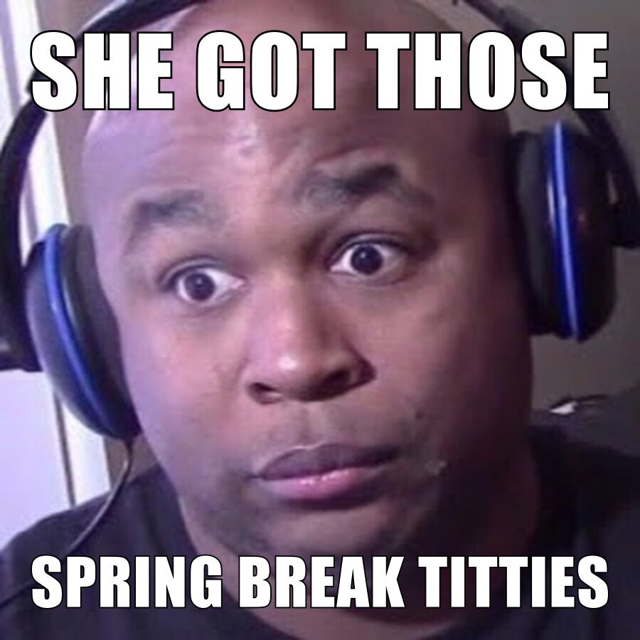 kingmac84's tweet photo. #springbreaktitties 🍈🍈 #blastphamoushd #tittytuesday 😂 https://t.co/KqwLG5J6Bx