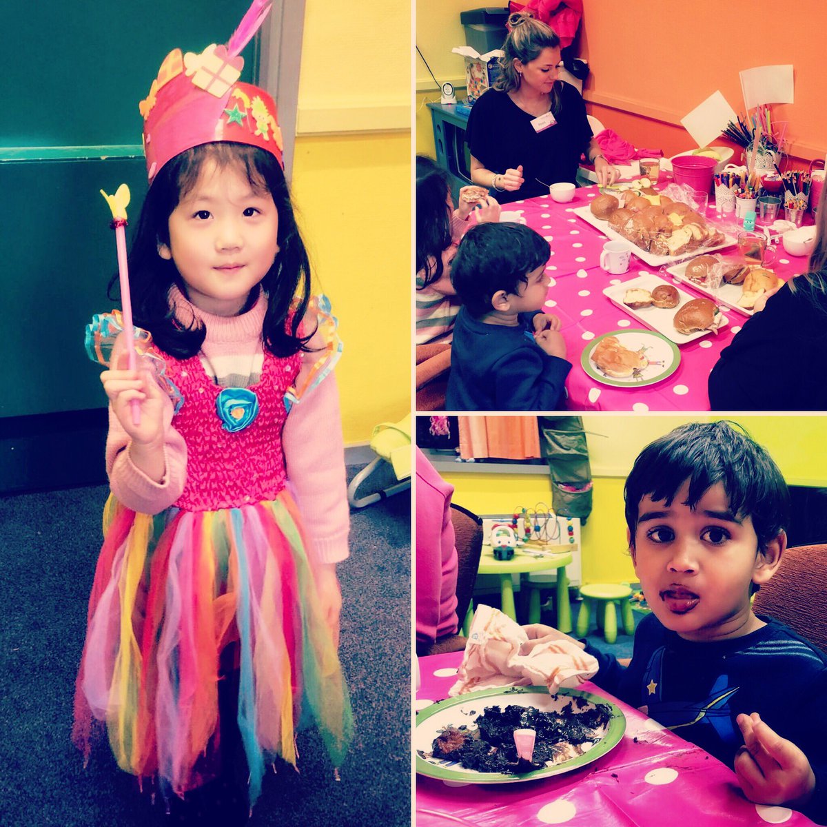 Gezellige eerste ‘congresdag’ gisteren met prinsesjes, pietenmutsen en natuurlijk het lekkere eten verzorgd door <a href="/NHKoningshof/">NH Koningshof</a> 😃#childcare #kinderopvang #congres #Chains2018 #veldhoven