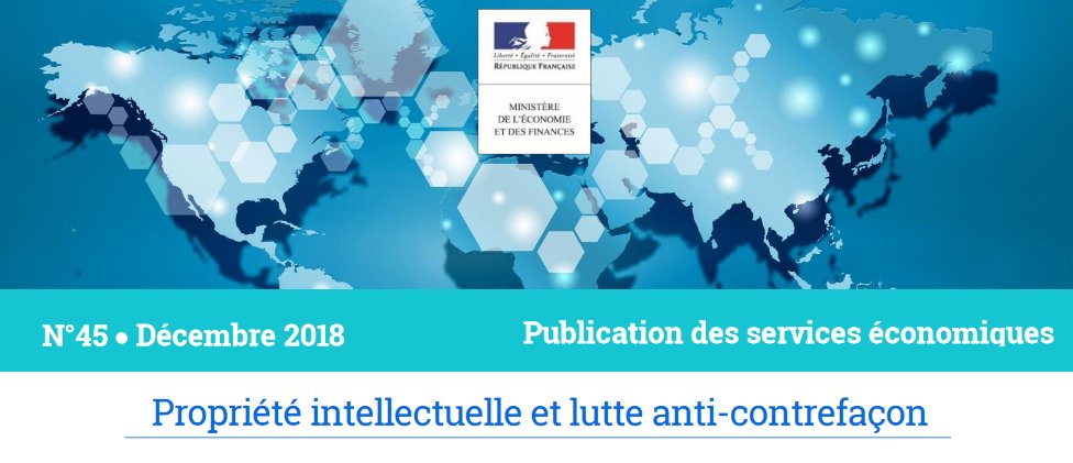 France_Inte's tweet image. 🆕 Le nouveau numéro de la revue #PropriétéIntellectuelle et lutte anti #contrefaçon de la @DGTresor est en ligne. Au sommaire : nouvel accord  négocié entre USA, Mexique et Canada, accord entre l’UE et Singapour... ➡️ tresor.economie.gouv.fr/Articles/2018/…