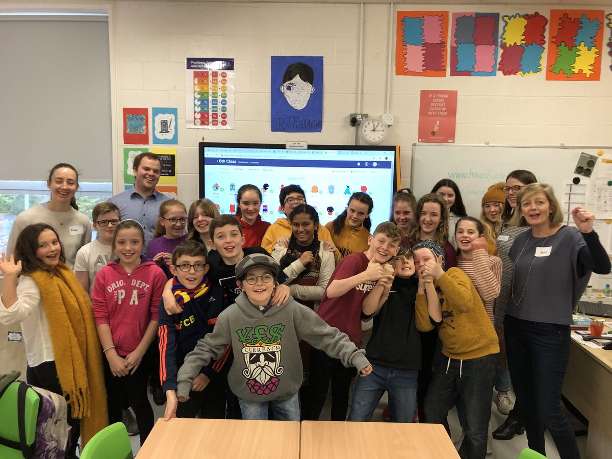 julesspillane's tweet photo. Thanks so much to our amazing @Accenture_Irl volunteers who delivered #hourofcode to 120 children @GlasnevinETNS today #newskillsnow https://t.co/i9qneZdhEP