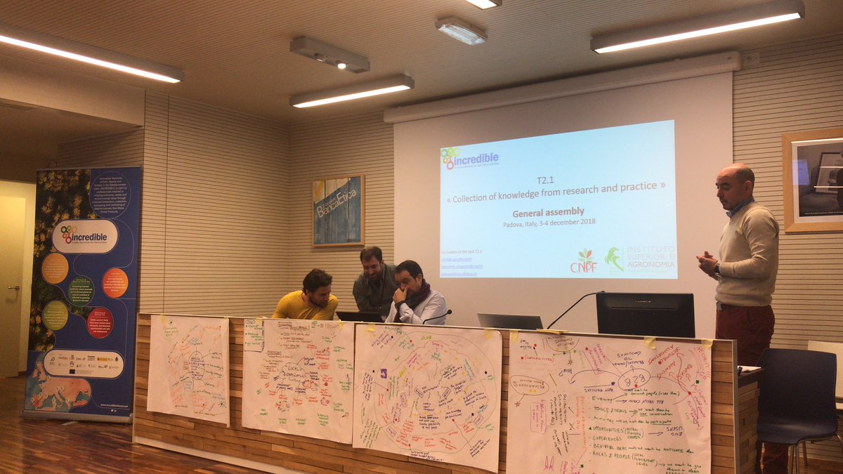 Incredibforest's tweet photo. Intense morning of work to deepen the purposes and structure of our events: interregional workshops and cross cutting seminars to spread knowledge on NWFP. #incredibleforest #incrediblePadova 2nd General Assembly https://t.co/meJcfoz9Pt