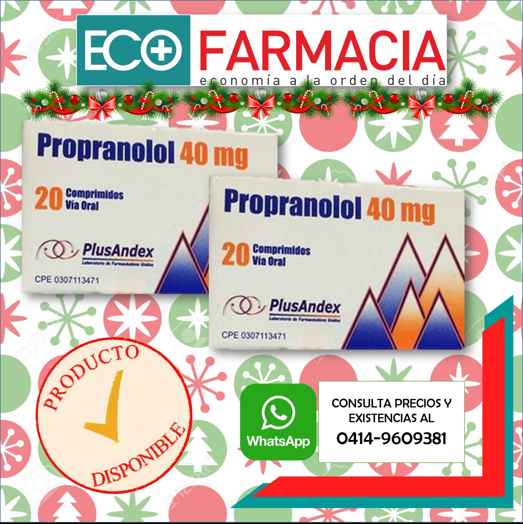 Propranolol orden
