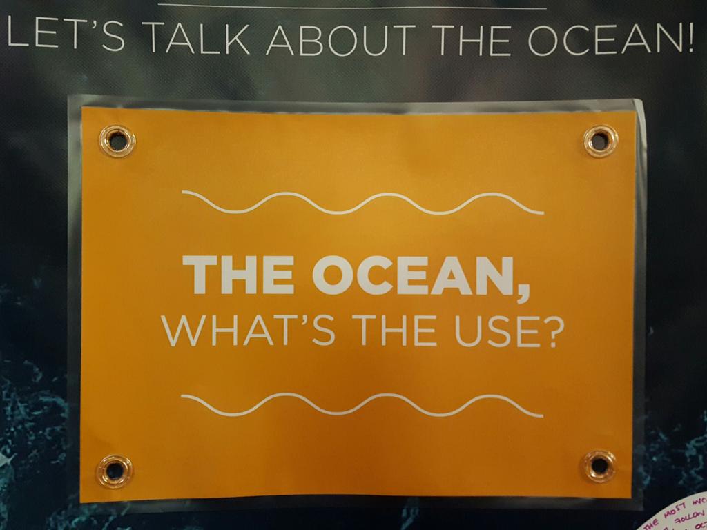 WON_ROM's tweet photo. .@EUMarinaRRI light exhibition is on for the first time in #CommOcean2018 ! 
Today's big question:"The Ocean, what's the use ?"
⬇check the results below! ⬇ https://t.co/jKrgC1EdKW