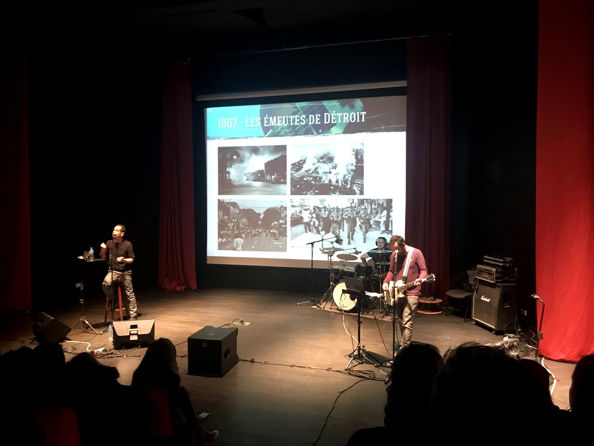 #EAC 145 élèves de 3ème des <a href="/clg16fontaines/">H Pouliquen</a> ont eu la chance d’assister encore cette année à un exceptionnel concert pédagogique sur le Rock.  Merci au groupe <a href="/djielmusic/">DJIEL</a> et à <a href="/TandemSMAC/">Tandem SMAC</a>  <a href="/BateauLivre/">Mathilde Bernos</a> <a href="/DAAC_nice/">DAAC-Nice</a>