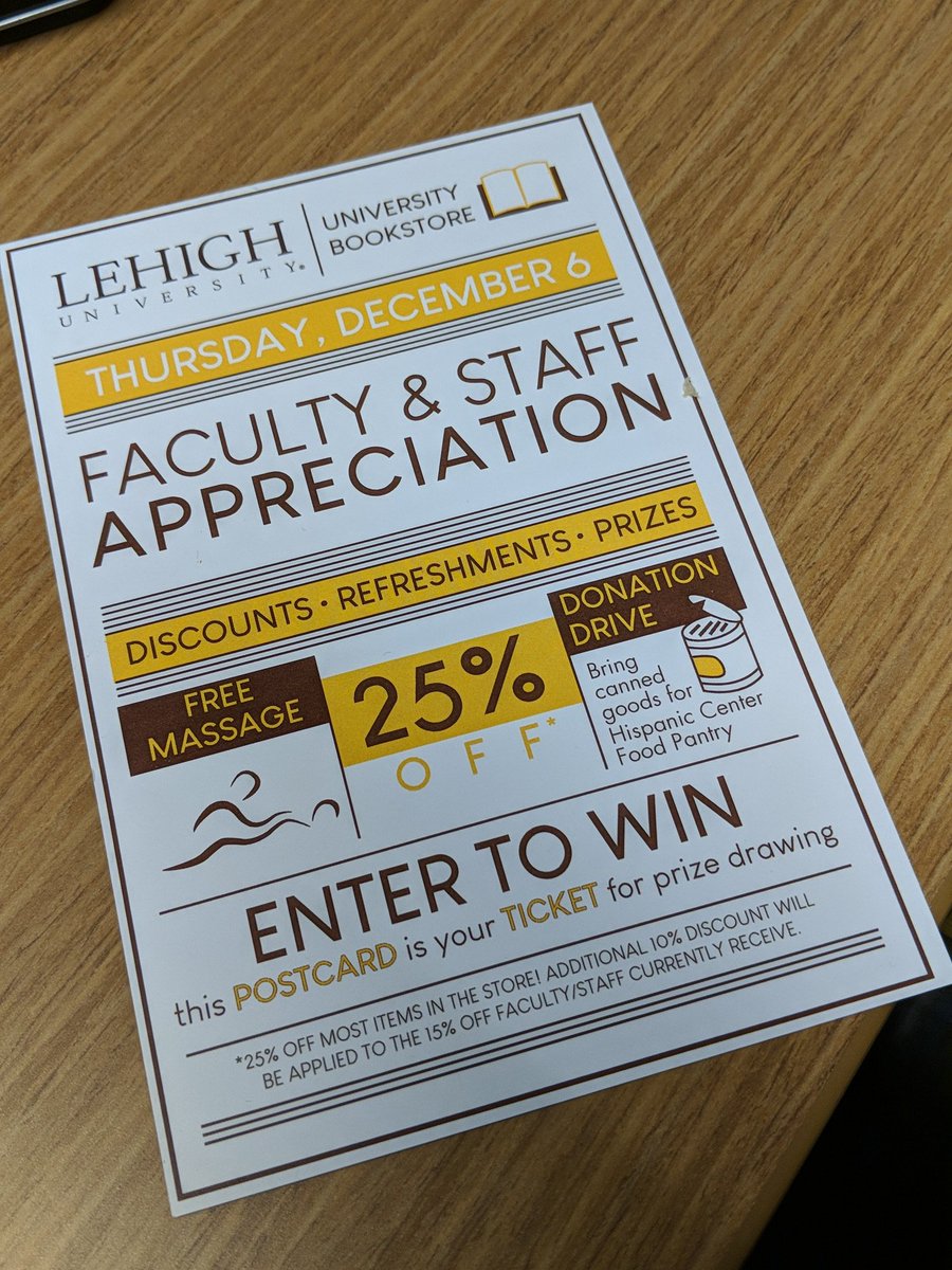 Still need a few gifts or a little something for yourself? Your annual chance to save big at the <a href="/LehighBookstore/">Lehigh Bookstore</a> is coming up!