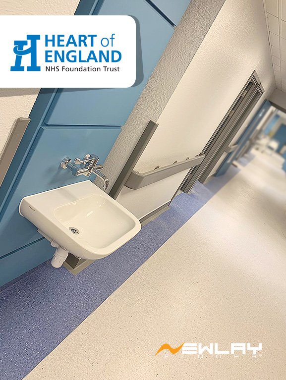 NewlayFloors's tweet photo. Well done to the Newlay Flooring Team on a great job in Ward 5 at Birmingham Heartlands Hospital. 600m2 #Tarkett IQ Granit vinyl flooring.  #NewlayFloors #FlooringContractor #SafetyFlooring https://t.co/InNC6XIsG7