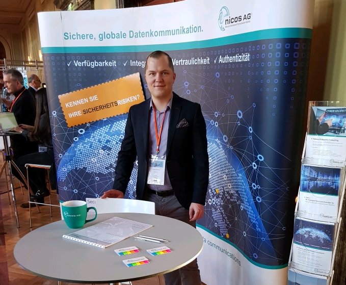 nicos_AG's tweet photo. Dem Cybercrime den Kampf ansagen! Wir sind dem Motto des #ITSicherheitstag NRW gefolgt und informieren vor Ort über unsere #NetzwerkSecurity Consulting Module. https://t.co/S1hcYULNX4