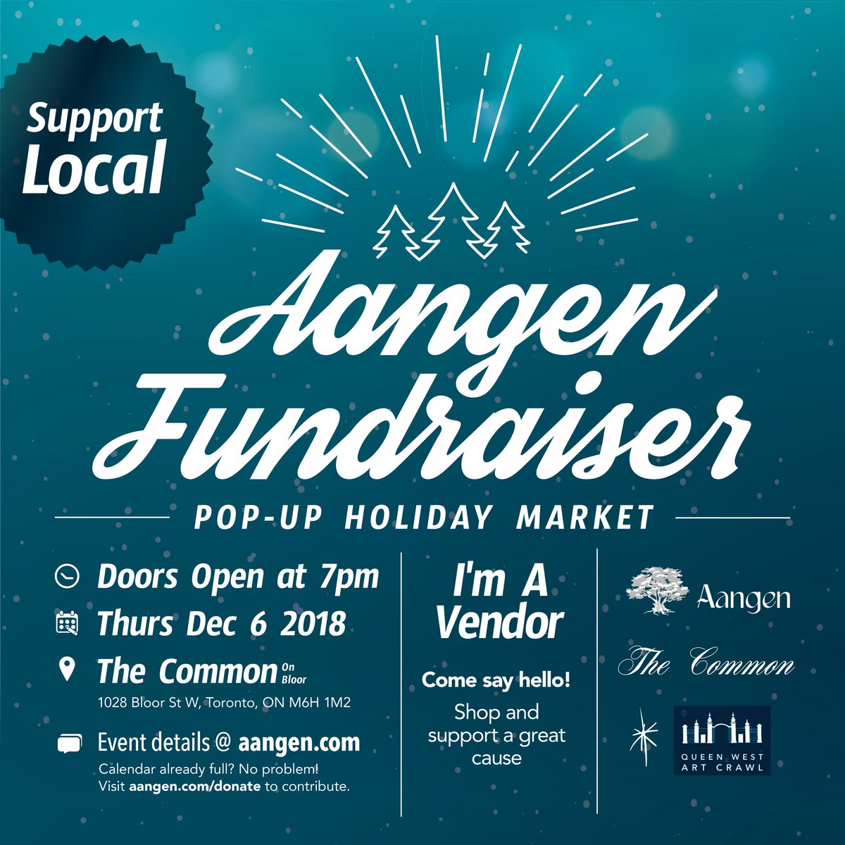 MPDesignCompany's tweet photo. Thrilled to be a vendor at this event again this year. Drop by to shop and support a good cause at the @aangencommunity Fundraiser Holiday Pop-Up on Dec. 6 at The Common on Bloor. #holidaydecor #popupshop #holidayfundraiser #reclaimedwood #shoplocal https://t.co/FBetDvvZCX