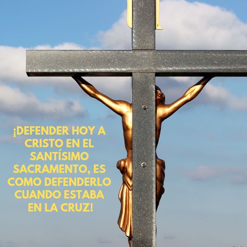 ValeriaBoccacci's tweet photo. MIS HORAS CON EL SANTISIMO
Acercándonos a Él con incesantes alabanzas, le decimos al mundo: ¡Este es Jesús, nuestro adorable Rey de Amor! Por eso es que siento que defender hoy a Cristo en el Santísimo Sacramento, es como defenderlo cuando estaba en la Cruz!  #mis #horas #con #el https://t.co/jteep5tUFY