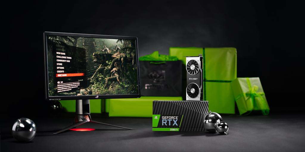 NVIDIAGeForceNL's tweet photo. Nieuwe week, nieuwe prijzen voor onze #GiftAGamer Holiday Contest! 🎁🌟💚

1. RT deze foto
2. Vertel ons over een mede-gamer die je heeft geholpen en tag hem in je comment met #GiftAGamer
3. Indien geselecteerd, win jij een GSYNC HDR-monitor en wint jouw vriend een RTX 2080Ti! https://t.co/golzhhnBKt