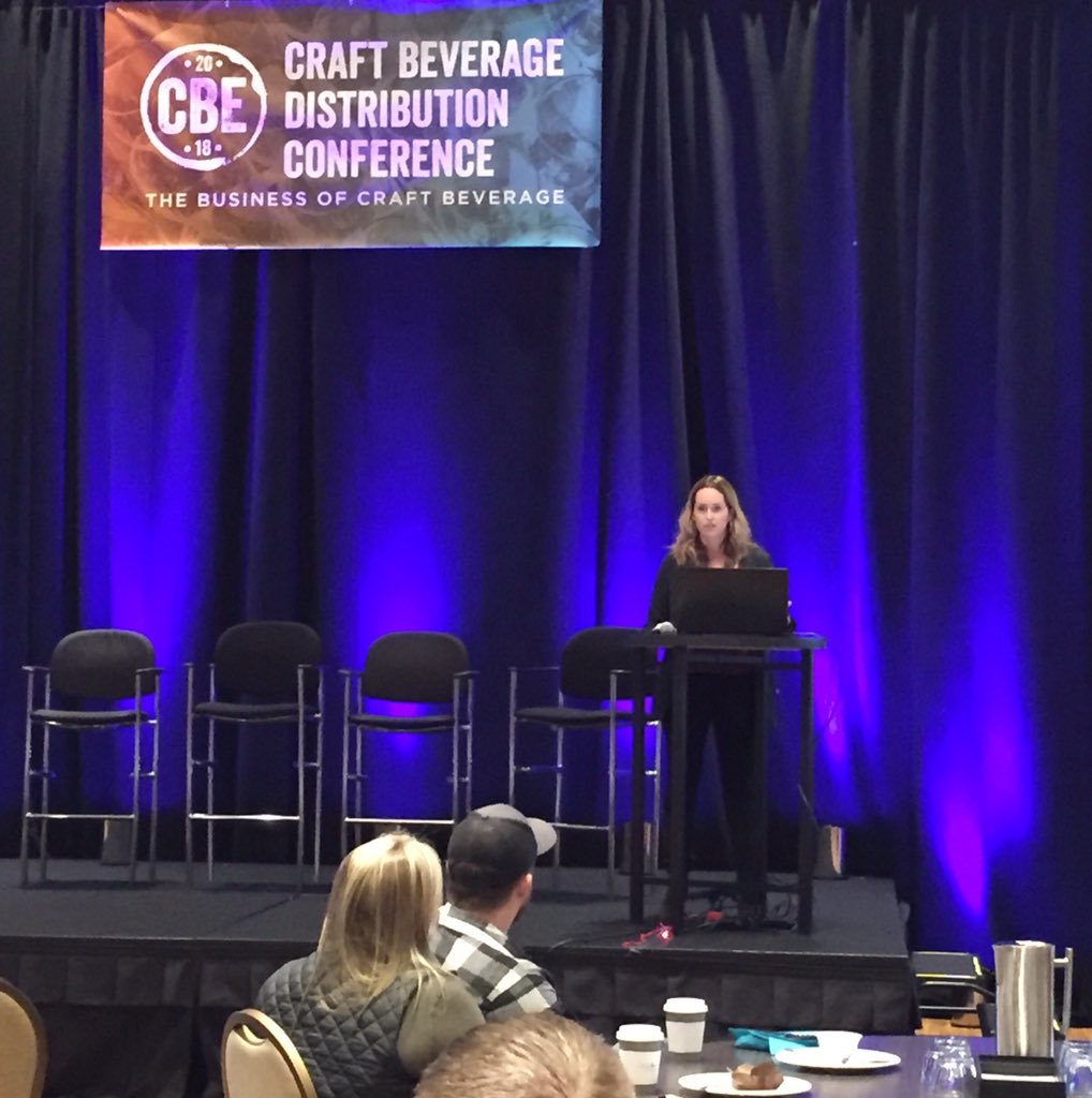 CraftBeverage's tweet photo. #cbe18 is off and running! Cheryl Durzy of @Lib_Dib is here sharing her story of #distribution. There's still time to join us in #louisville! #craftbeverageexpo #cbe https://t.co/zRlFru6SsH
