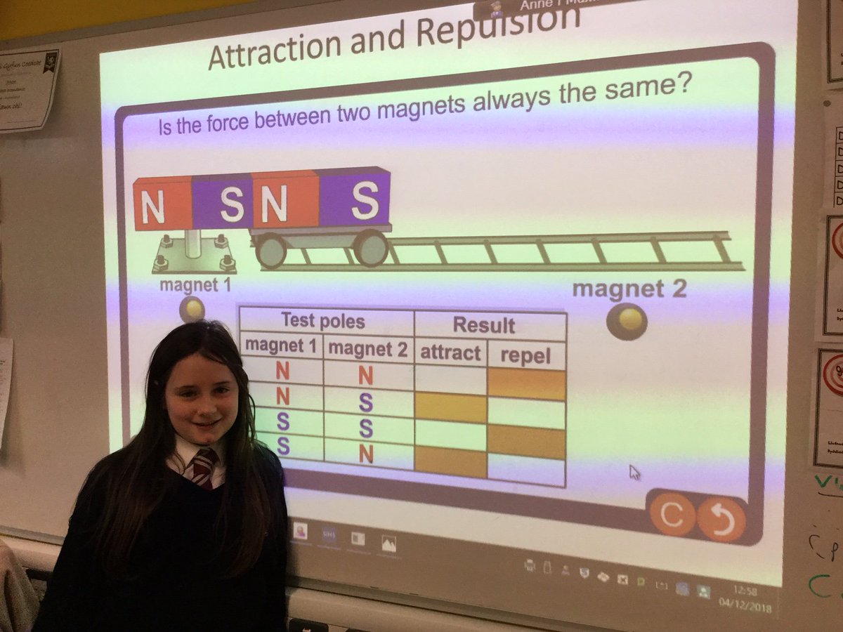 CoedcaeSchool's tweet image. Year 7 enjoying a fun lesson  investigating magnetic forces. Attraction and Repulsion!
#scienceisfun
#magneticforces