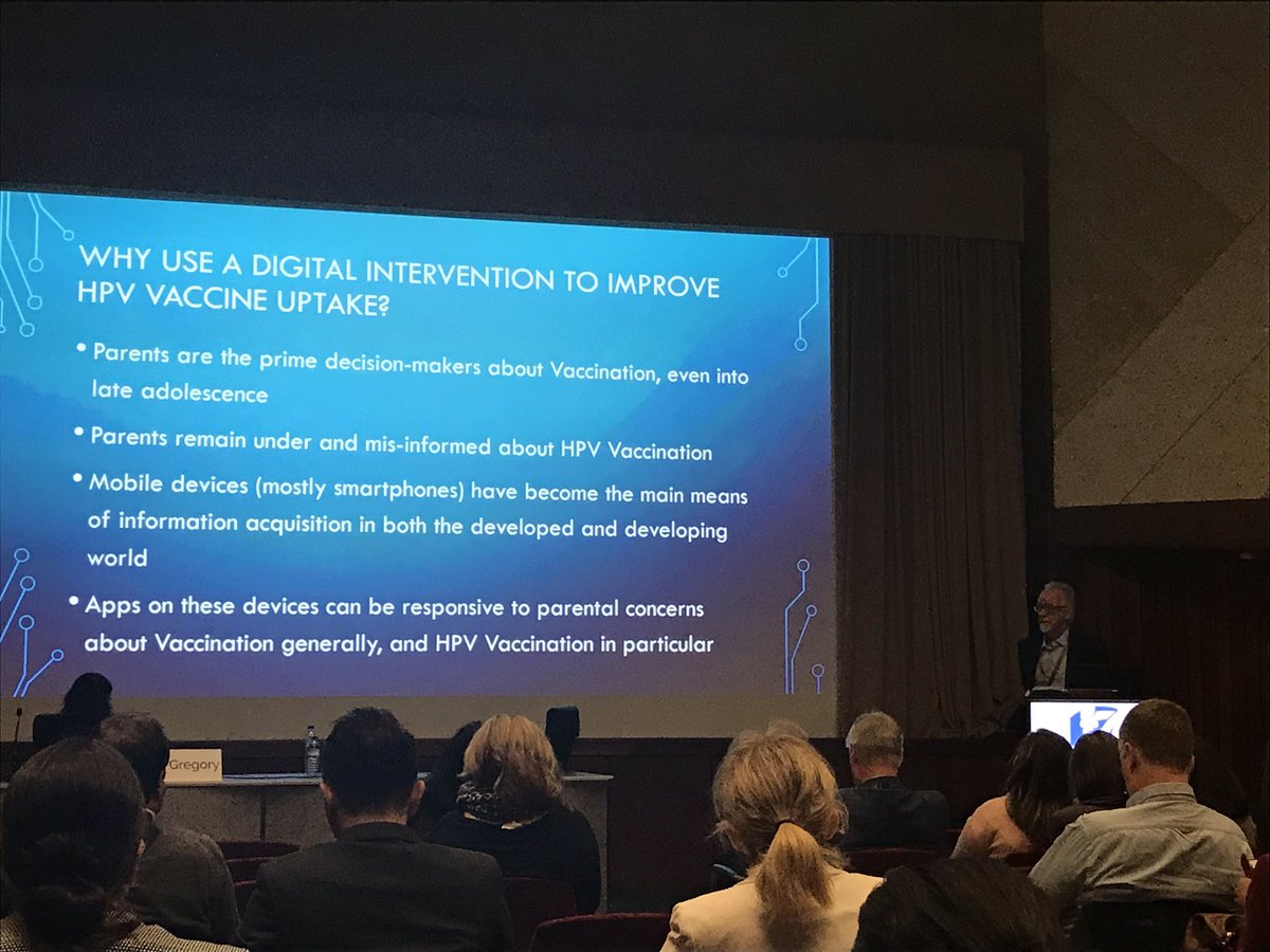 Intressant diskussion kring hur använda nya teknologier för att öka täckningsgraden för HPV-vaccination #FightHPVtogether #eurogin2018