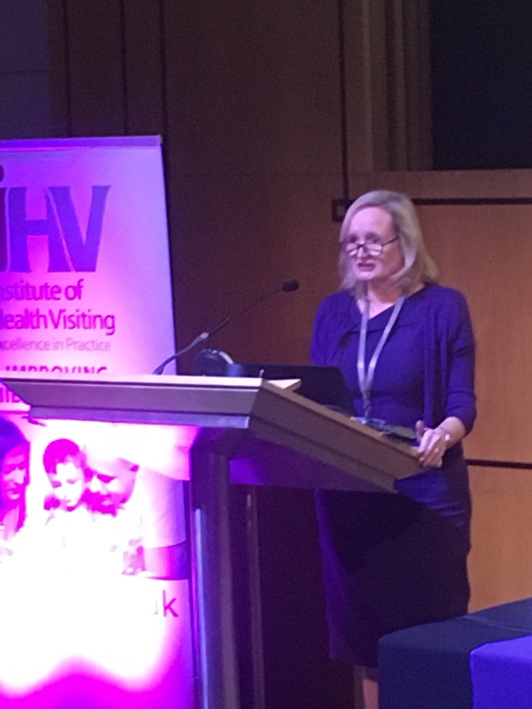Now <a href="/jenny_godson/">Jenny Godson MBE</a>    #iHVLeadership18 updates delegates on the importance of child oral health @PHE_uk