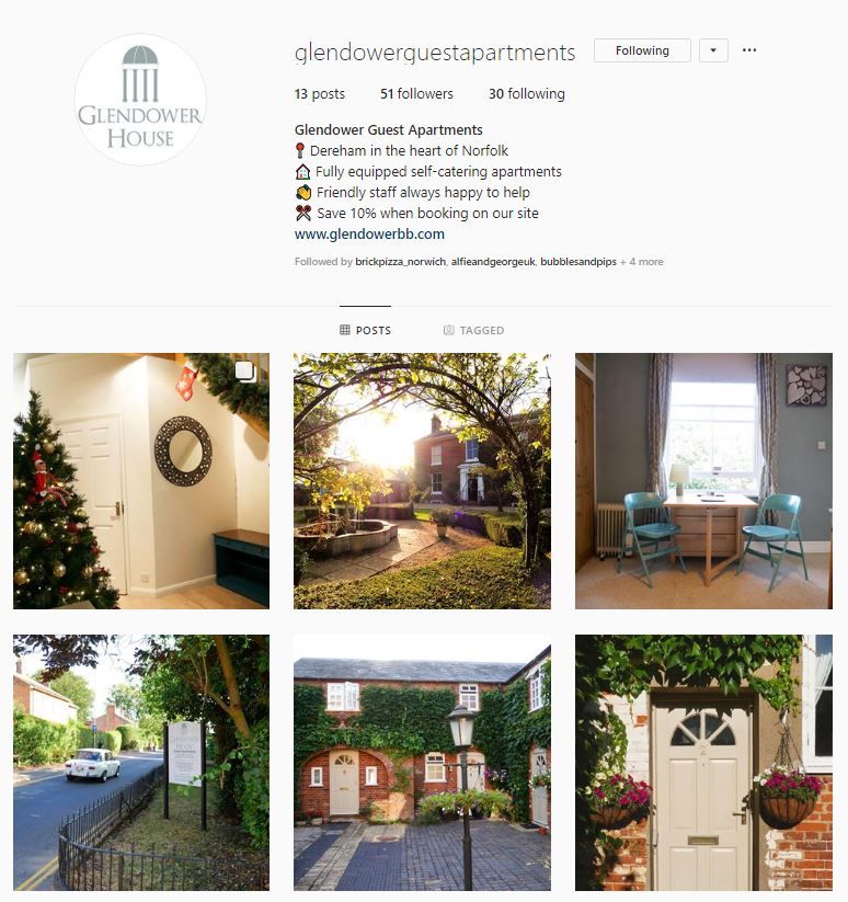 Glendower_Hotel's tweet photo. 📸 Did you know we now have an Instagram account? We've enjoyed engaging with all of our guests that have mentioned us so far! Head over to https://t.co/bBPAK1VdIj to follow us 😄

#norfolk #norfolkholiday #holidaycottage #dereham https://t.co/9RyVud8wxf