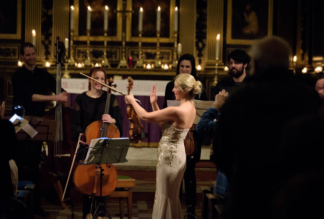 TunedInLDN's tweet photo. This Sat 8th Dec Eight Seasons &amp; a Blackbird: #Vivaldi, #Piazzolla, #FallingStill by @emily_doolittle performed by the incredible @Harrietviolin &amp; #CeloniatusEnsemble at #StMarysRotherhithe. They’re bringing a #harpsichord! Scintillating #classical &amp; #tango in #candlelight. #SE16 https://t.co/cKjSMCIqoP