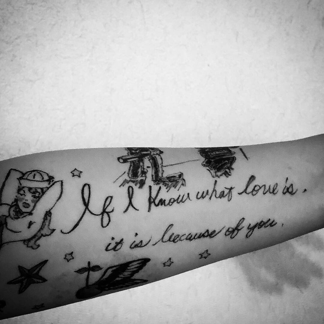 bebe_trunk's tweet photo. If I know what love is, it is because of you.
.
.
.
#tattoolike
#bbpencils
.
もし僕が愛とは何かということを知っているとすれば、それは君のおかげだ。-helmann hesse https://t.co/7D8MVIAHvo