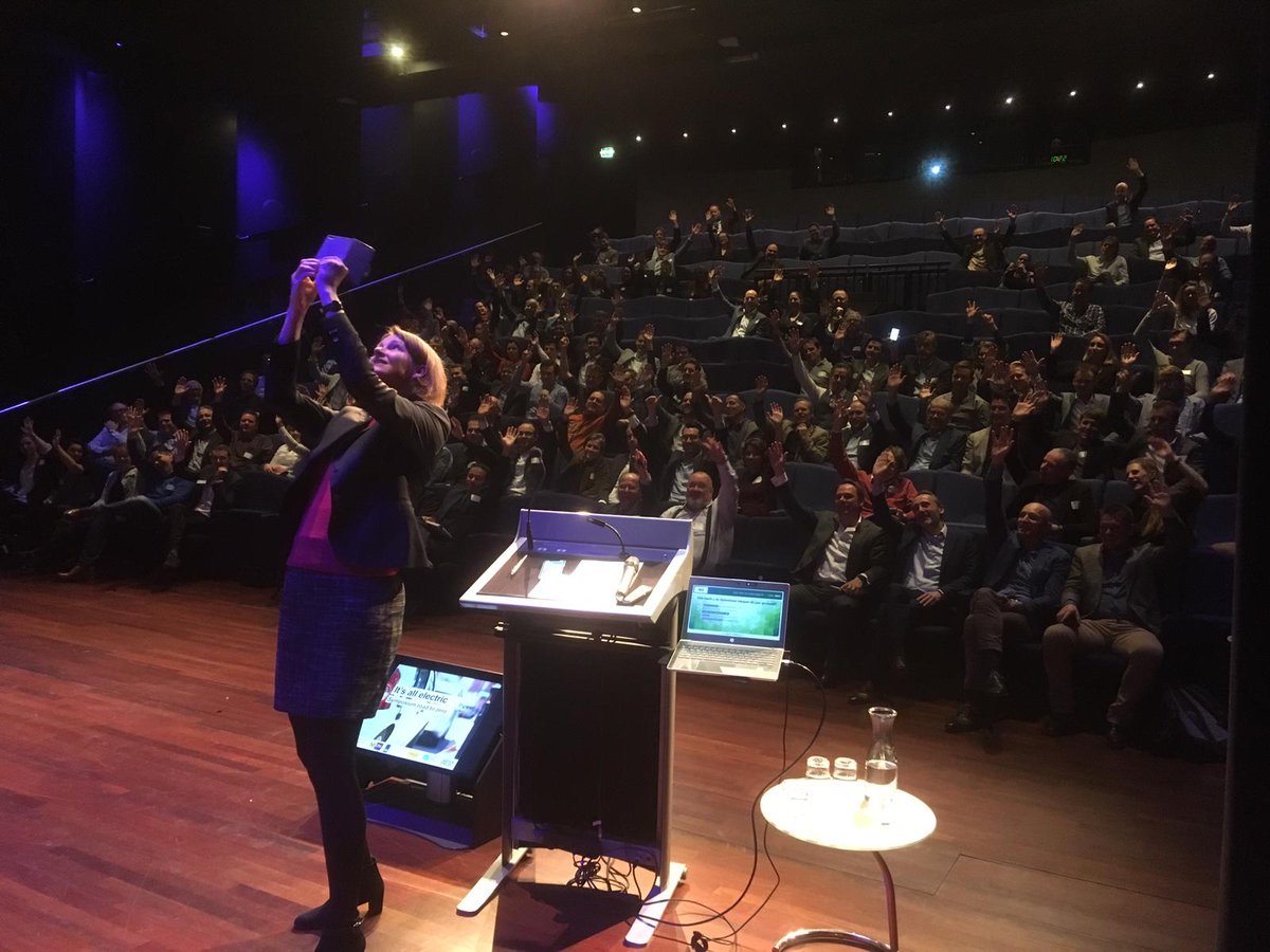 NatuurenMilieu's tweet photo. The symposium It's all electric is off to a great start! Together with 100 organisations we are asking the EU for a binding sales target for electric vehicles in 2025 @MDmmrs @NLatEU #roadtozero https://t.co/XV67QsQ1Ax