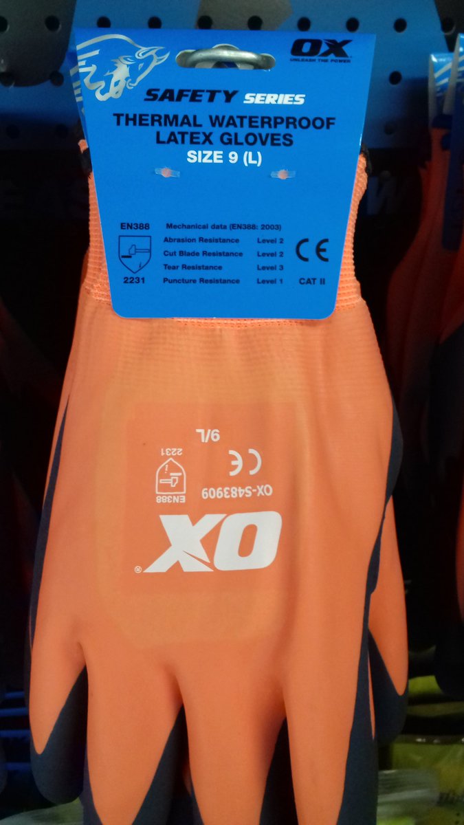 ox thermal waterproof gloves