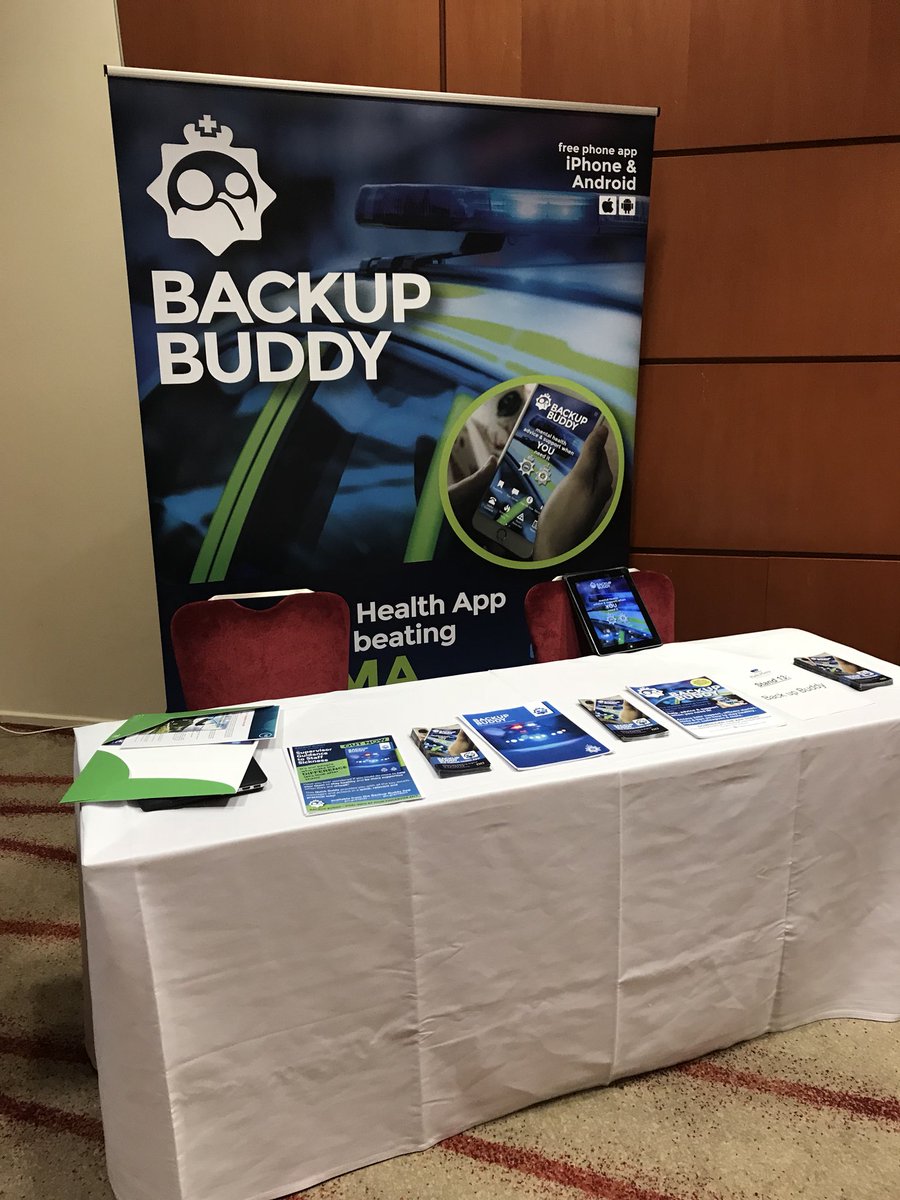 synsols's tweet photo. Just met @GarryBotterill from @BackupBuddyUK @BlueLightInnov #bli2018. I recommend you check them out as they are doing amazing work regarding the #mentalhealth of the #policeforce. https://t.co/B2HIYL1nZs