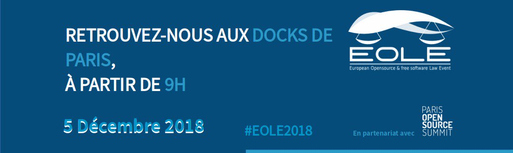 Inno_3's tweet photo. 📢#EOLE2018 c'est demain ! Retrouvez-nous aux Docks de Paris pour assister aux échanges, partages d'expériences & ateliers sur la #Compliance #OpenSource cc @__bjean__ @Camille_OS @marcociurcina @peschmitz @pombr @ljo @CristinaDeLisle @JDebras ➡️https://t.co/S54E9Njgkp https://t.co/k8QXrqj9XG