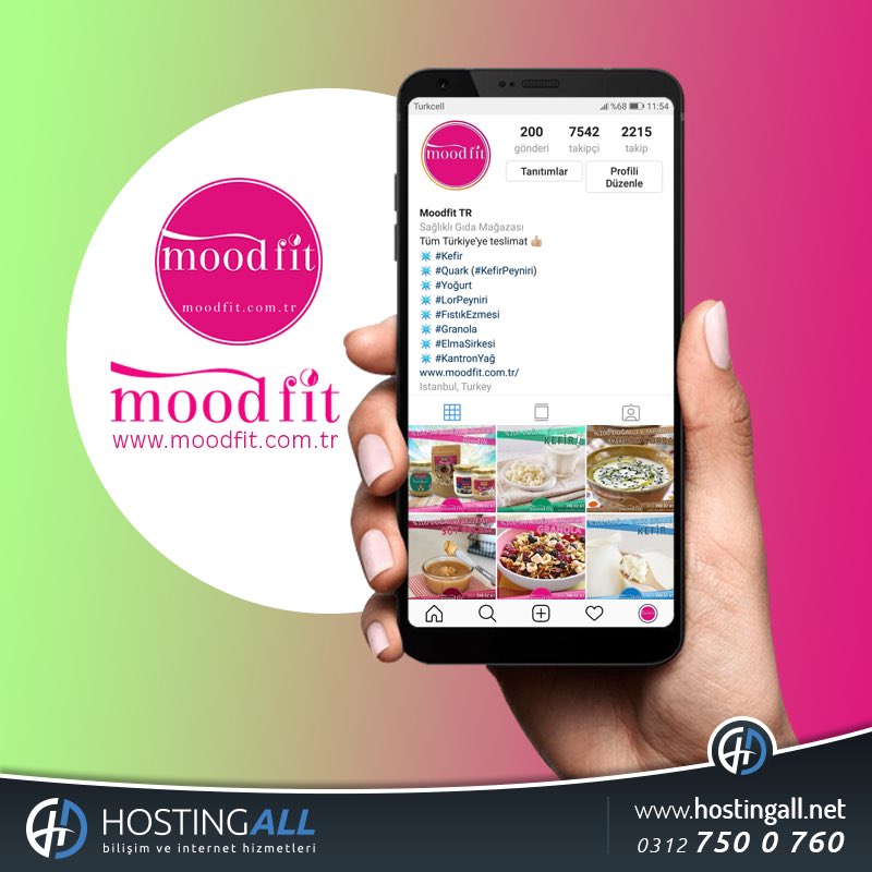 Moodfit Doğal Ev Yapımı Ürünler, sosyal medya yönetim hizmetlerinde kaliteyi tercih etmekte. @moodfittr bizi tercih ettiğiniz için teşekkür ederiz.

Kurumsal Kimlik ve Web Tasarımı ihtiyaçlarınız için hemen arayın 0312 750 0 760

#kurumsalkimlik #logotasarım #webtasarım #seo