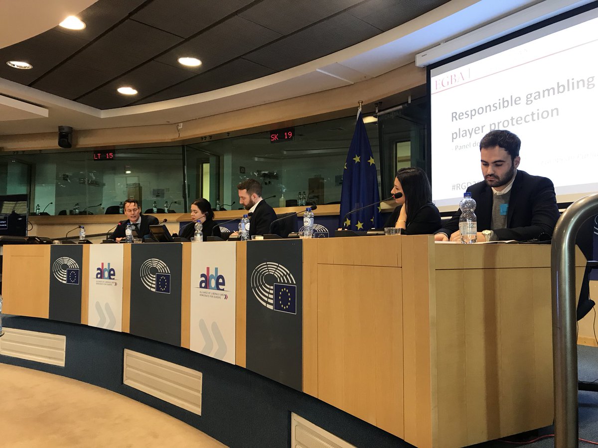 EUgambling's tweet photo. Kicking off today’s #RGD2018 debate in the European Parliament about the type of digital tools available to protect players, with @mrgreencasino @KindredGroup @JugarBIEN_es @gambanapp hosted by @Miriamdalli. #digitalconsumers https://t.co/ZGhfXERhCW