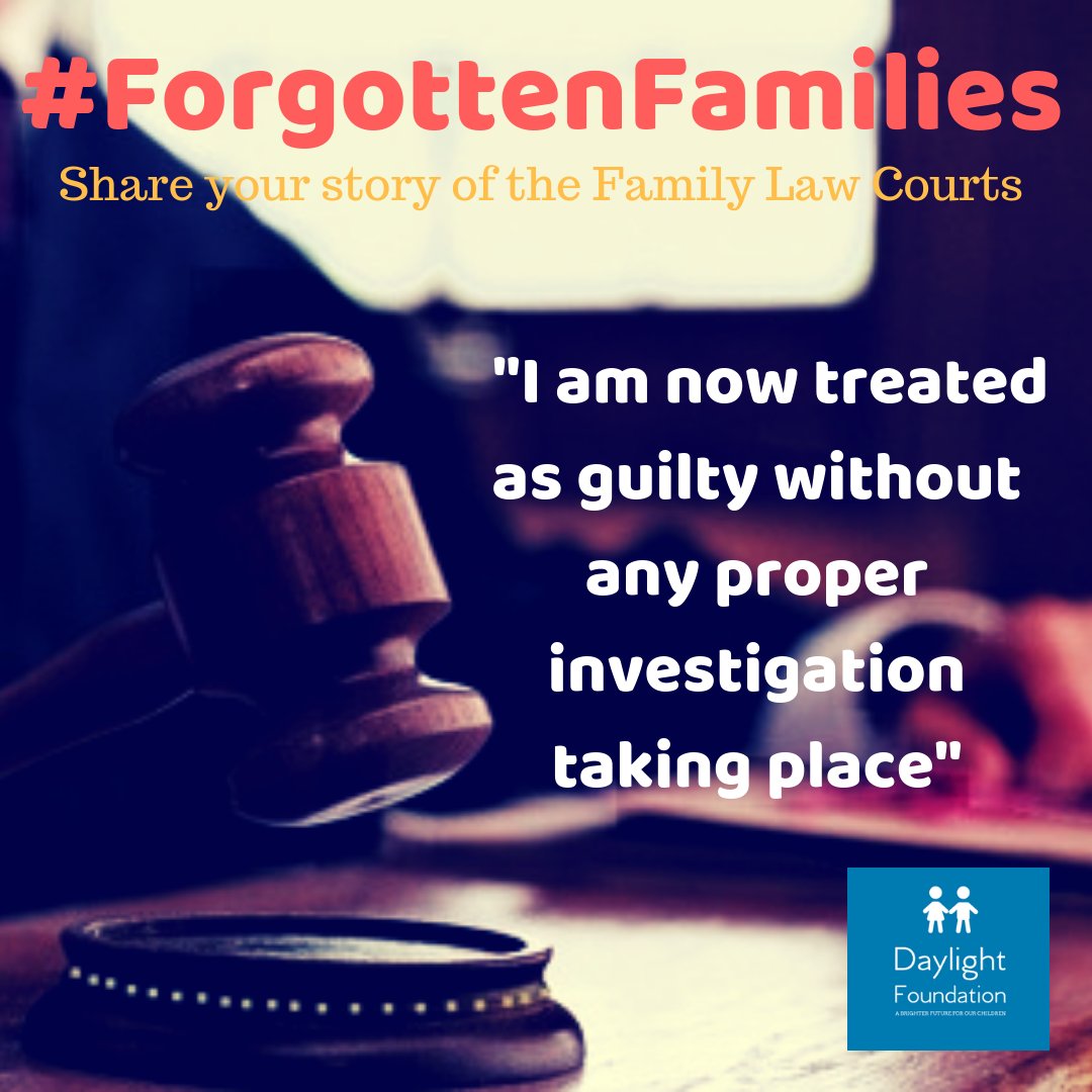 theDaylightF's tweet photo. #ForgottenFamilies "I’ve spent the last year in the #FamilyLaw Courts and it’s been horrific. From what was a straightforward shared care arrangement hearing I've lost my son and I have been fighting to get it restored but can't see an end in sight." -> https://t.co/YawoWVpmho https://t.co/oWUu9LoUO3