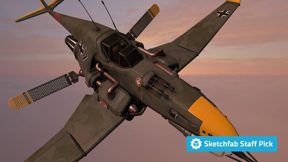 New staff pick: Vogeljaeger Bf-310 by @solveiggames. Check it out in #3D, #AR or #VR: buff.ly/2RpIwN8