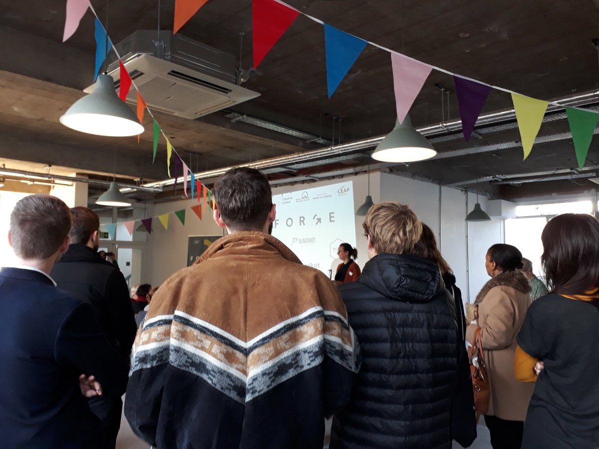 Stack_says's tweet photo. We're launching our new #ForgeCreative business support programme in Waltham Forest this morning at #switchboardstudios ! https://t.co/tTTP5tD8ZS