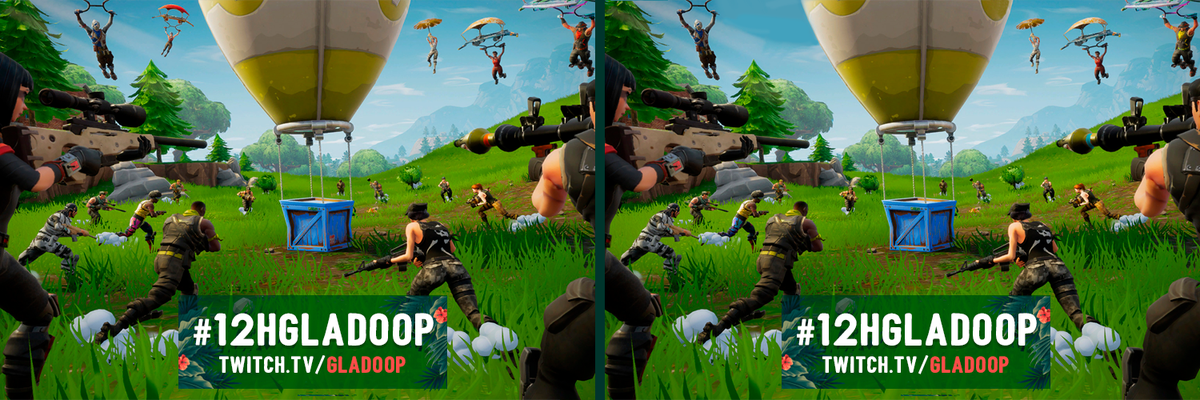Gladoop's tweet photo. #12HGladoop 🦎 ¡Quedan 2 días! Me encanta el #Fortnite, lo juego todo el día... ¿Puedes encontrar las diferencias? No creo que captes más que yo 😏 ¡Puedes escribirlas o subir una imagen! 😜
✅ Haz RT a este tweet y entrarás en el sorteo de unos #Socketines exclusivos 🧦 https://t.co/9W3iN31qaK