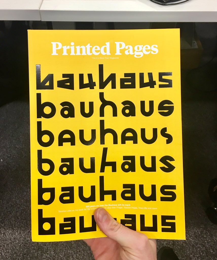 samwinward_'s tweet photo. This arrived today...

100 years of Bauhaus from @itsnicethat, and it is brilliant. 

@SaschaLobe has done an awesome job.

Would 100% recommend.

Merry Christmas. 
#graphicdesign
#editorial 
#jinglejinglejingle https://t.co/qdc5WWx4wj