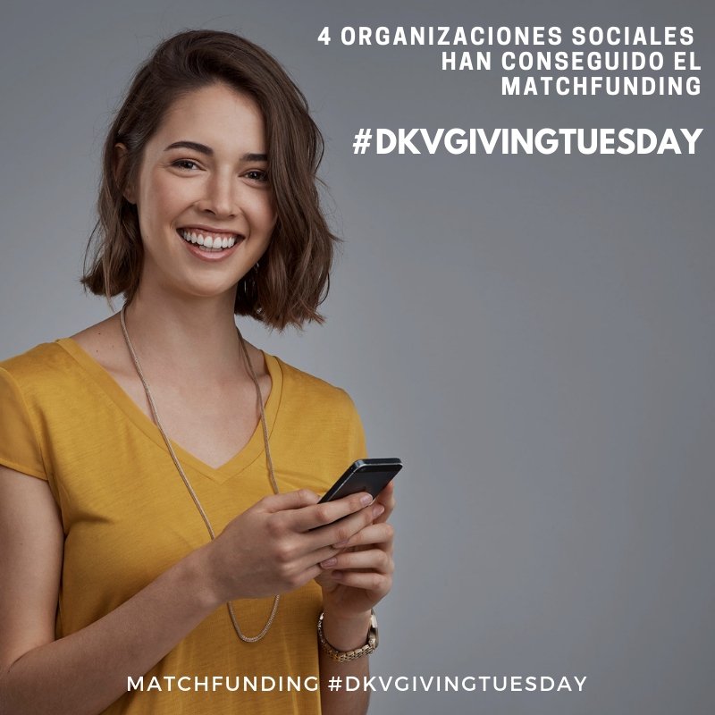 migranodearena's tweet photo. Anunciamos las 4 organizaciones sociales que han conseguido el #matchfunding #DKVGivingTuesday para sus proyectos de #salud: #arbada @AlzheimerBierzo #adelamadrid @AMDEMostoles. ¡Enhorabuena y gracias @DKVSeguros! 😍 https://t.co/DQgRHArttC https://t.co/lP8R8GfSdg